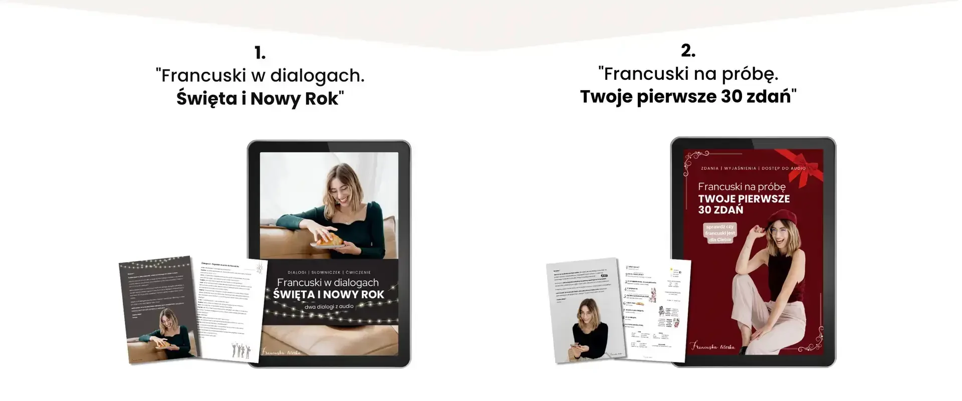 prezent francuski na święta dwa do wyboru za darmo francuska literka