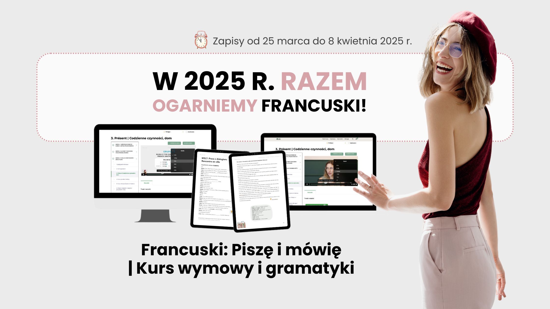 francuski: pisze i mówię kurs wideo francuski