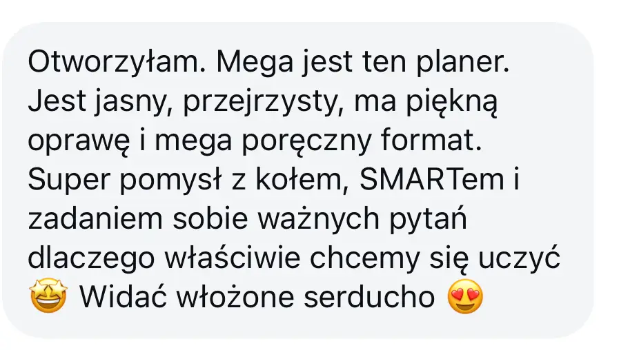 opinia o planerze literki