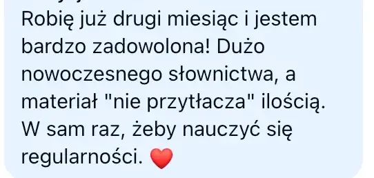 opinia Patrycji planer, bez przytłoczenia